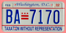 2000 plate no. BA-7170 with Feb. 2002 stickers