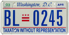 2000 Passenger plate no. BL-0245 validated for 2002-03 (exp. April 2003)