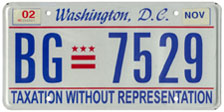 Plate no. BG-7529, issued Nov. 2001