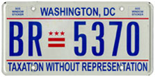 Plate no. BR-5370, issued c.Jan. 2003