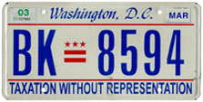 2000 general-issue passenger car plate no. BK-8594