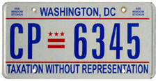 Plate no. CP-6345, issued c.Aug. 2006