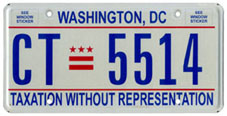Plate no. CT-5514, issued c.Feb. 2007