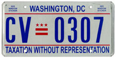 Plate no. CV-0307, issued c.May 2007