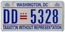 Plate no. DD-5328, issued c.Sept. 2008