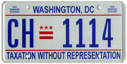 Plate no. CH-1114, issued c.Aug. 2005