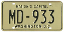 1968 (exp. 3-31-69) Medical Doctor plate no. 933