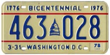 1977 general-issue passenger car plate no. 463-028
