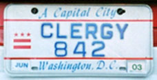 1984 base Clergy plate no. 842