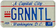 1984 base personalized plate no. GRNNTL