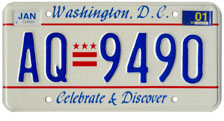 1991 Passenger plate no. AQ-9490 validated for 2000-01 (exp. Jan. 2001)