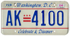 Plate no. AK-4100, issued Feb. 1999