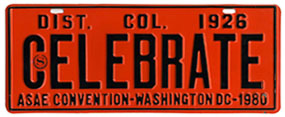 1980 A.S.A.E. Convention special event plate