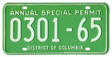 Annual Special Permit no. 0301-65