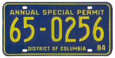 1984-85 Annual Special Permit no. 65-0256