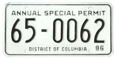1986-87 Annual Special Permit no. 65-0062