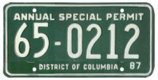 1987-88 Annual Special Permit no. 65-0212