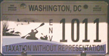 Anacostia River Commemorative License Plate no. ENV 1011