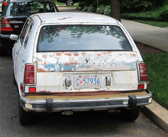 First generation (1973-79) Honda Civic with 1984 Commerical plate no. C-57936