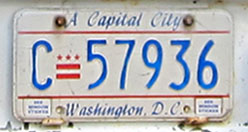 1984 Commercial plate no. C-57936