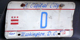1984 Personalized plate no. D