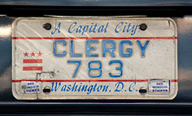 1984 base Clergy plate no. 783. Click here to return to the Clergy section of the Non-Passenger plates page.