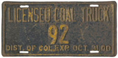 1940 Coal Truck permit no. 92
