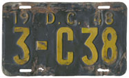 1948 Commercial plate no. 3-C38