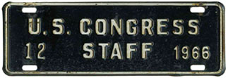 1966 U.S. Congress Staff permit no. 12