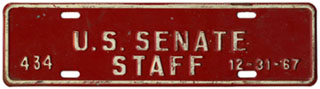 1967 U.S. Senate Staff permit no. 434