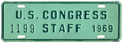 1969 U.S. Congress Staff permit no. 1199