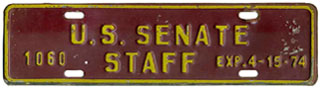 1973-74 U.S. Senate Staff permit no. 1060
