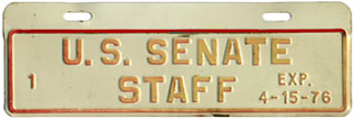 1975-76 U.S. Senate Staff permit no. 1