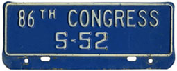 86th Congress (Senate) permit no. S-52