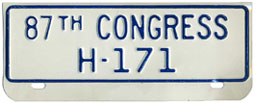 87th Congress (House of Rep.) permit no. H-171