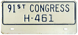 91st Congress (House of Rep.) permit no. H-461