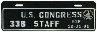 1991 U.S. Congress Staff permit no. 338