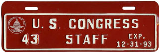 1993 U.S. Congress Staff permit no. 43