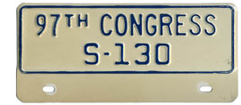 97th Congress (Senate) permit no. S-130