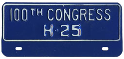 100th Congress (House of Rep.) permit no. 25
