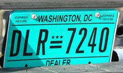 2008 Dealer plate no. 7240