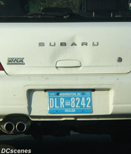 2009 Dealer plate no. 8242