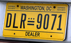2010 Dealer plate no. 9071