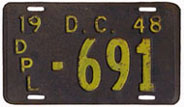 1948 diplomatic plate no. 691
