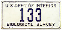 pre-1942 U.S. Dept. of the Interior, Biological Survey plate no. 133