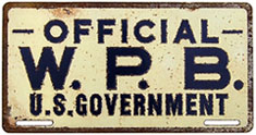War Production Board permit