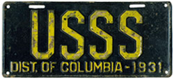 1936 U.S. Govt. plate no. 11-097