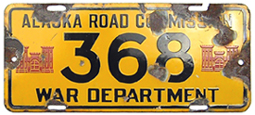 pre-1932 U.S. War Department plate no. 368