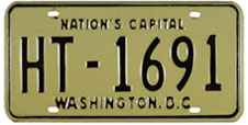 1968 (undated, exp. 3-31-69) Hire plate no. HT-1691