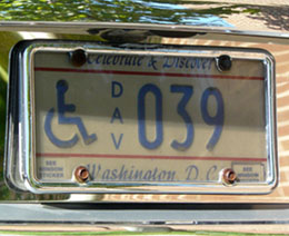 1991 base Handicapped DAV plate no. 039